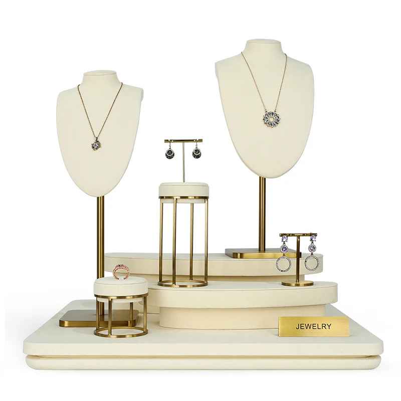 presentoir collier vitrine sur pied