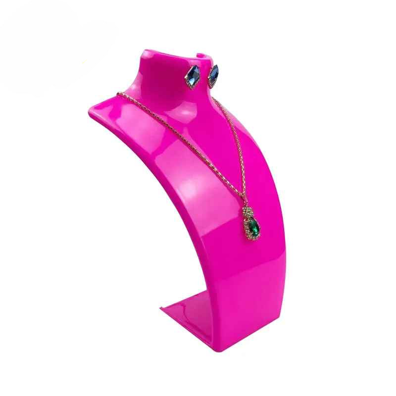 Présentoir collier buste plastique