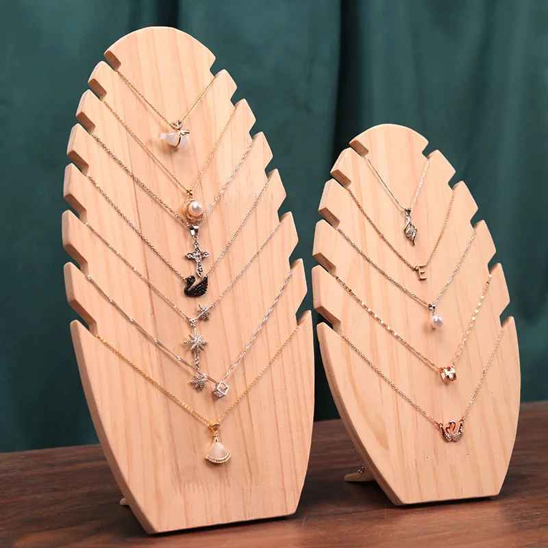 Presentoir collier fantaisie bois