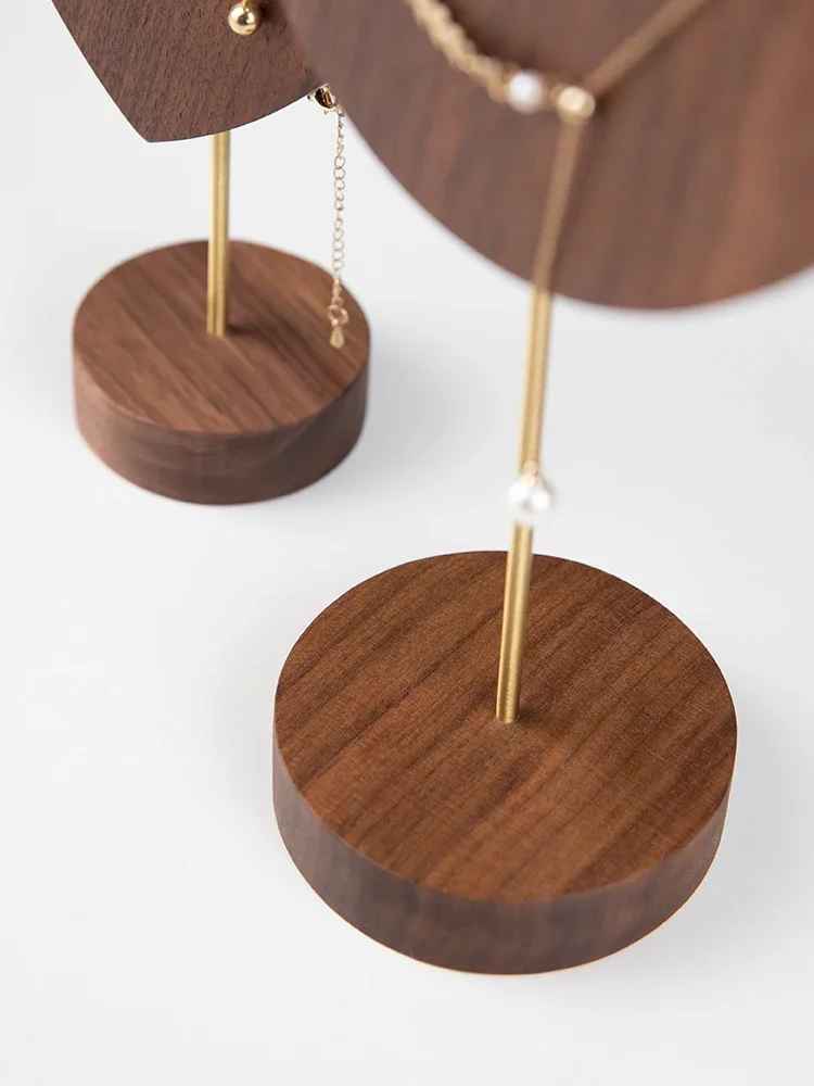 Presentoir collier buste femme bois