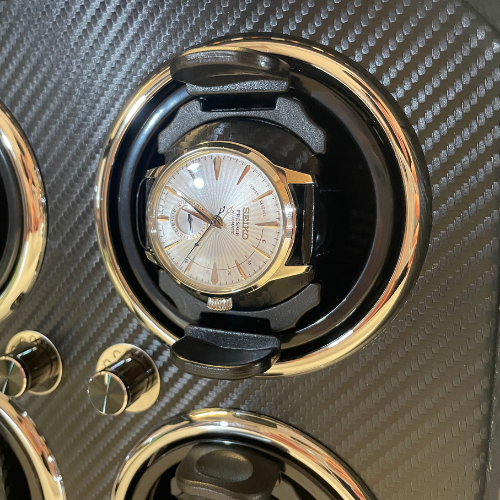 Remontoir Montre Automatique Bois Premium Vitrine