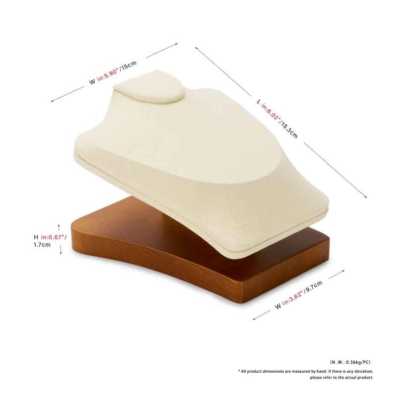 Présentoir collier buste homme