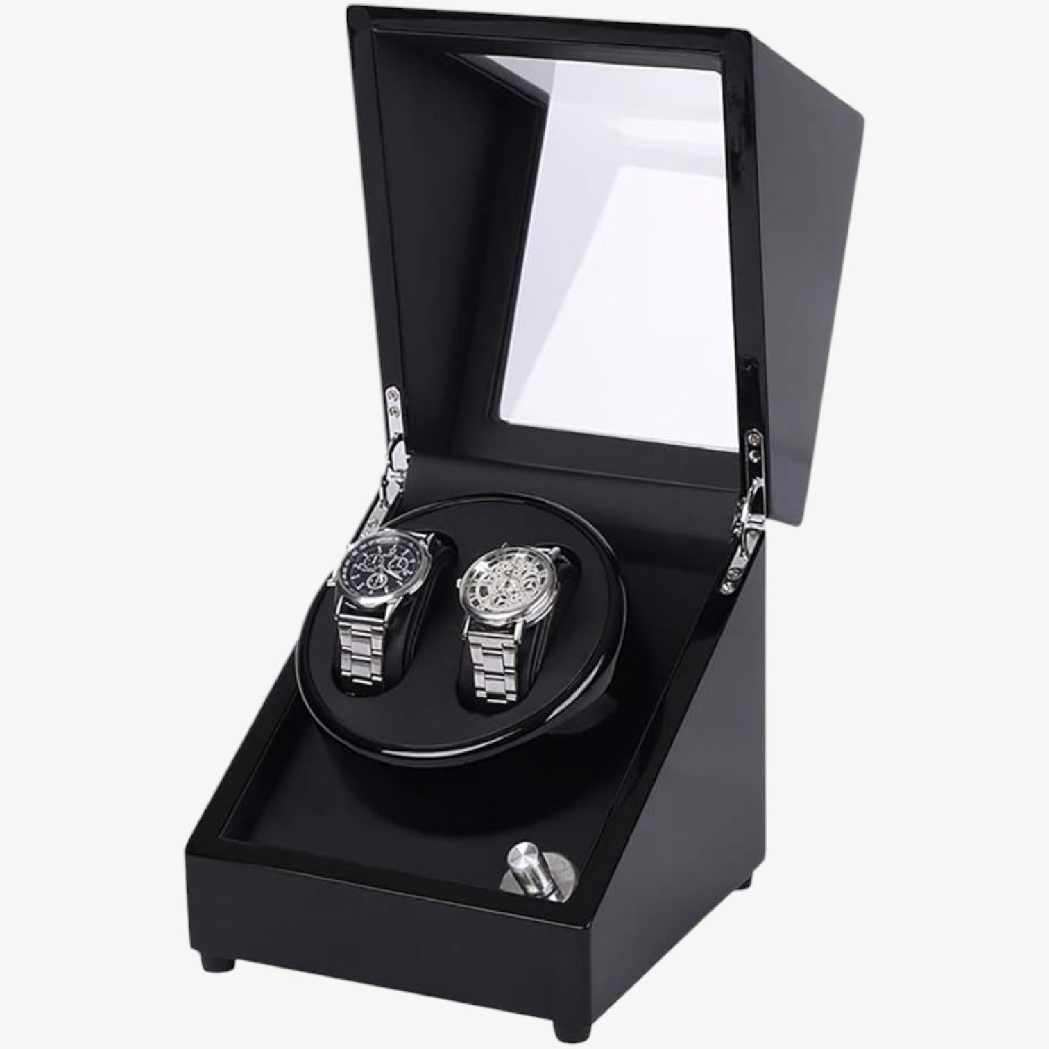 Remontoir Double Montres Automatiques Luxe Vitre