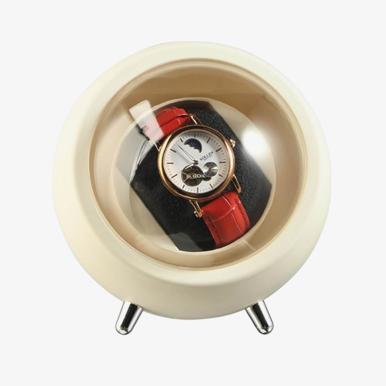 Remontoir Montre Bulle Design Sphérique Silencieux