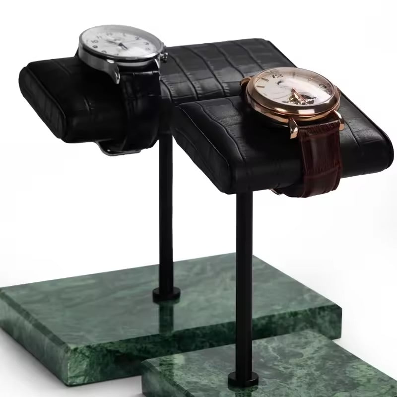 Présentoir Montre Pierre Marbre Vert 1 2 Places