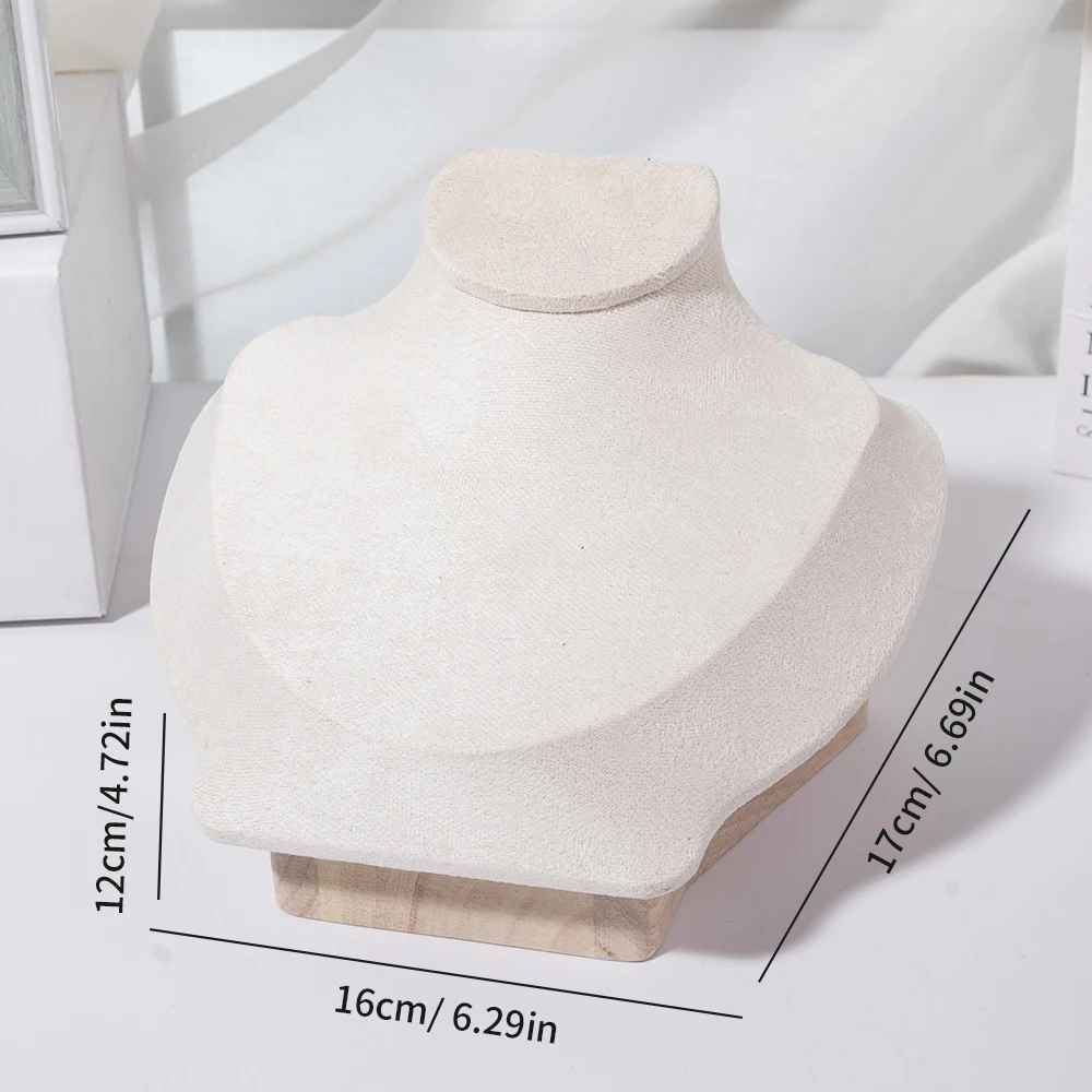 Présentoir collier vitrine velours