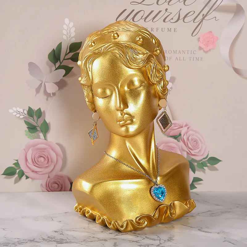 Présentoir collier buste femme réaliste