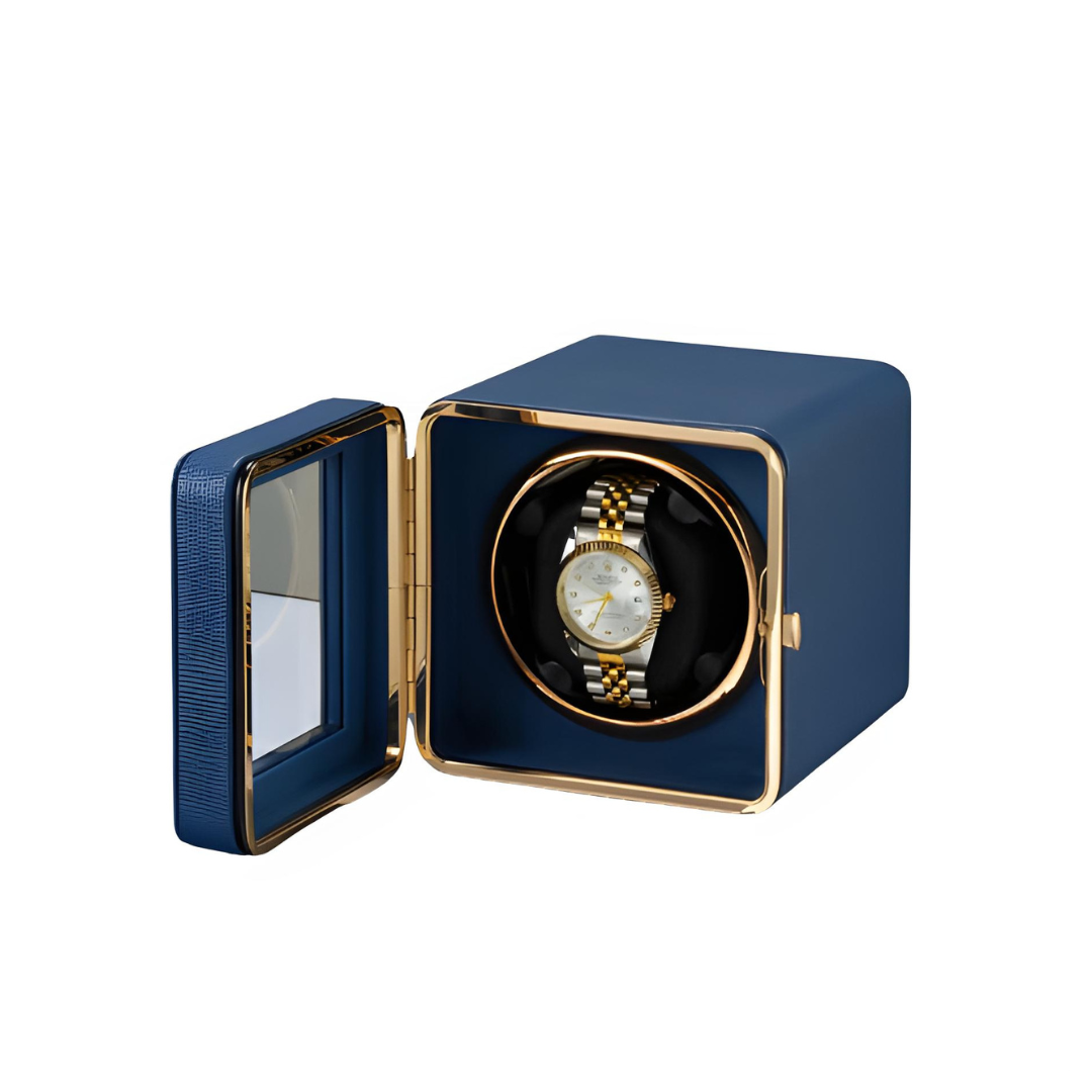 Remontoir Montre Saphir Cube Cubique Design Luxe