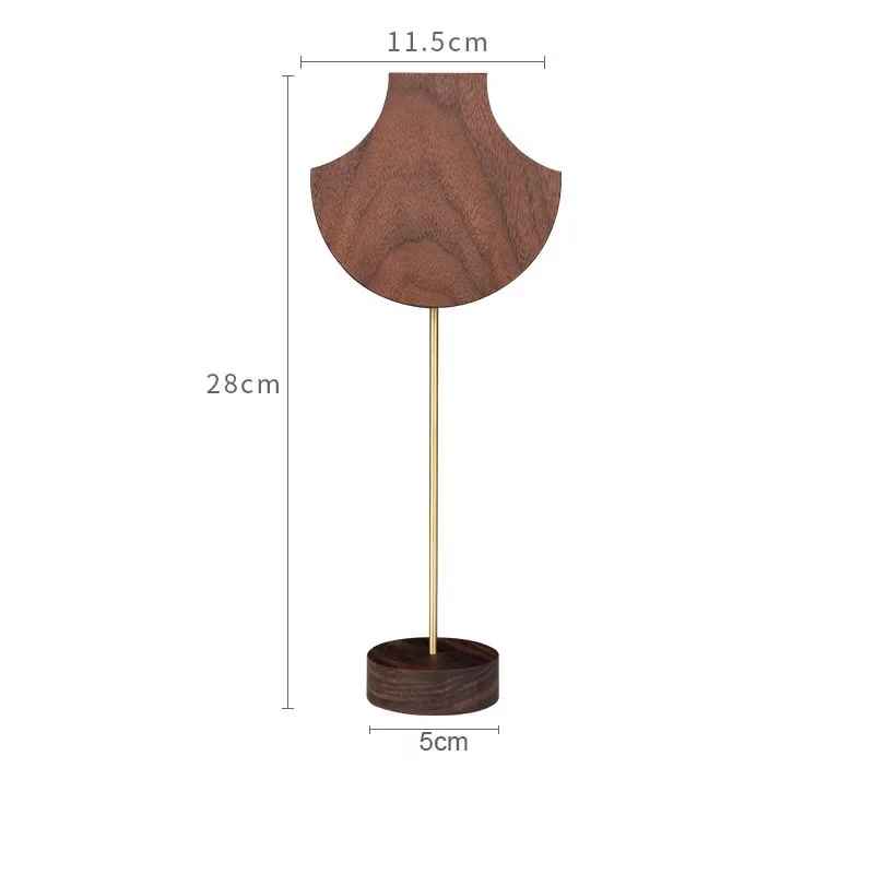 Presentoir collier buste femme bois