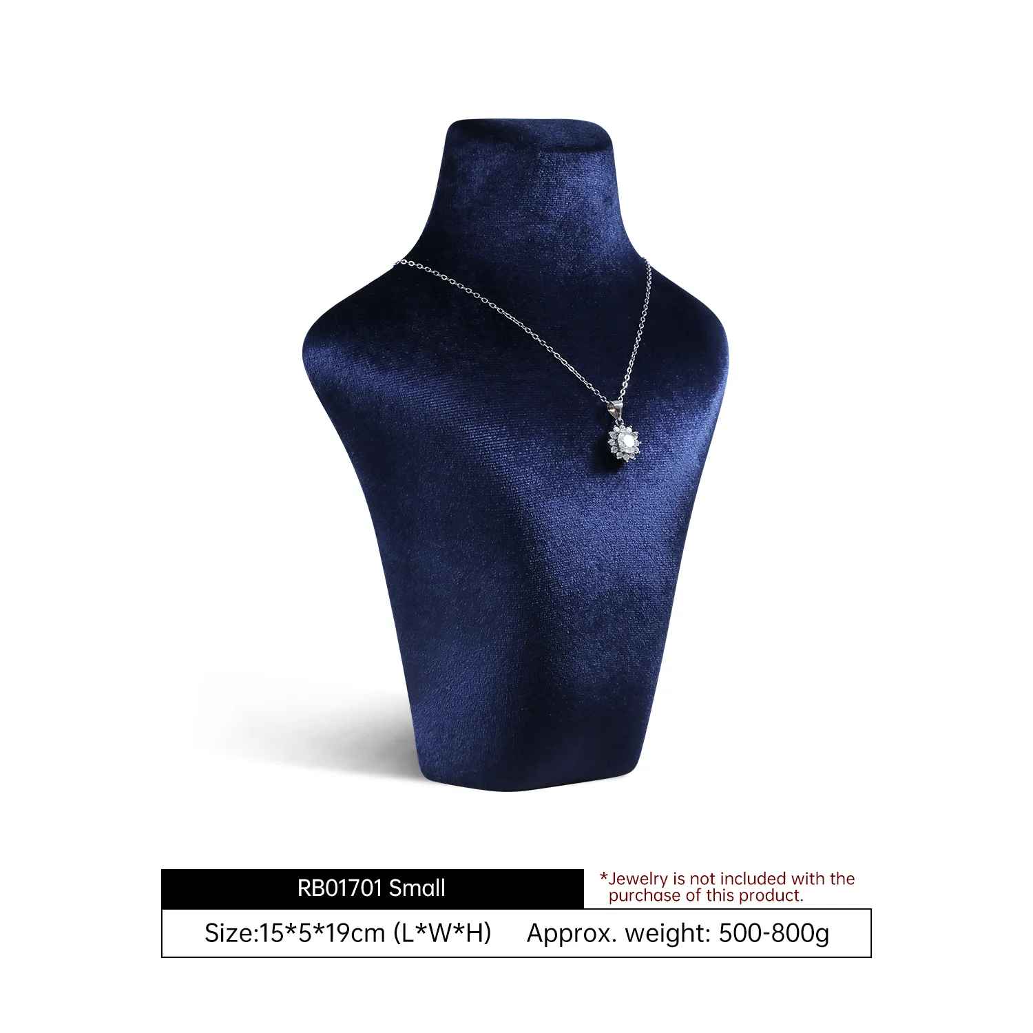 Présentoir collier velours