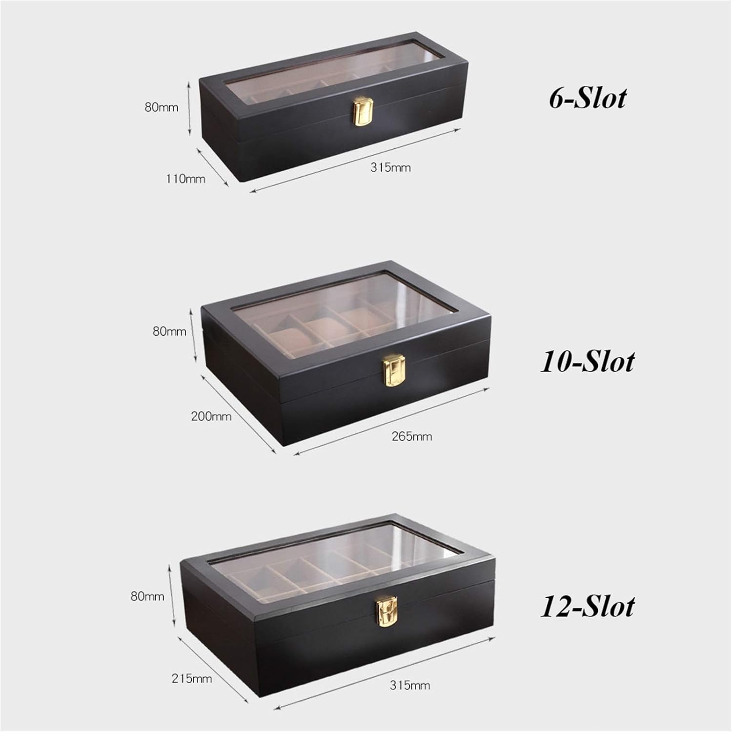 Boîte Montre Bois Naturel Aurum Prestige