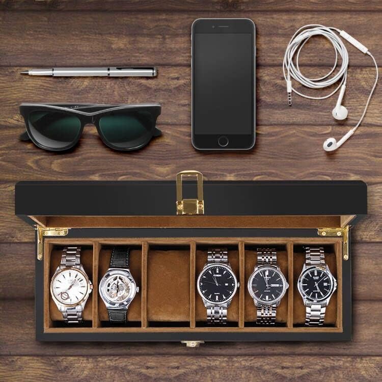 Boîte Montre Bois Naturel Aurum Prestige