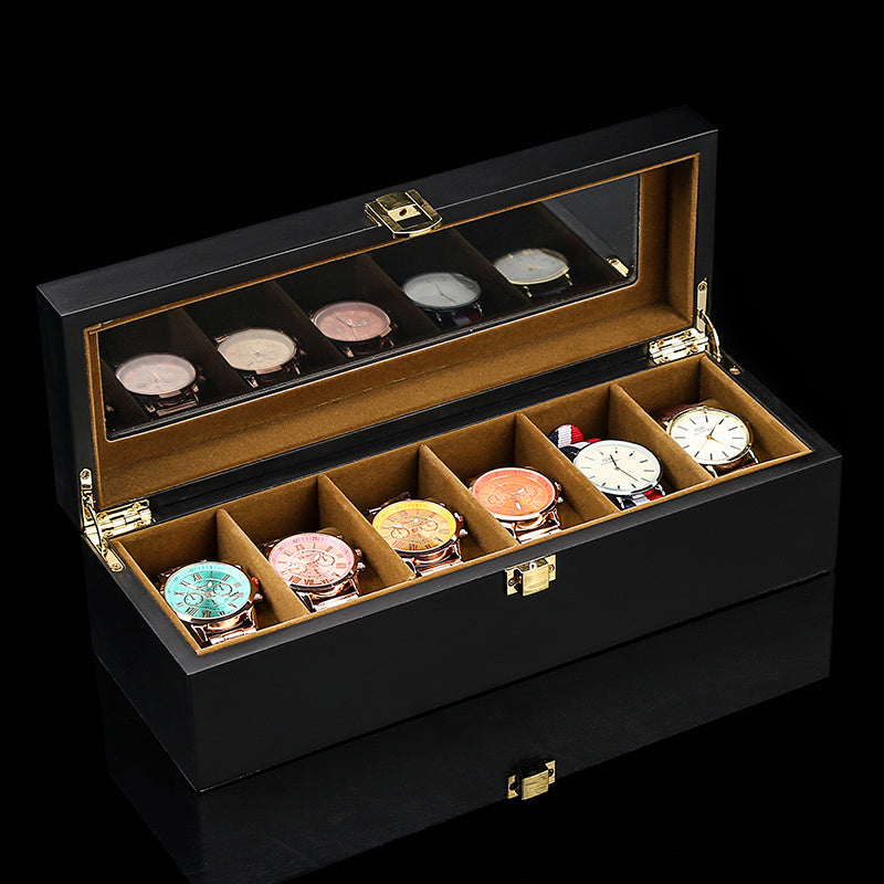 Boîte Montre Bois Naturel Aurum Prestige