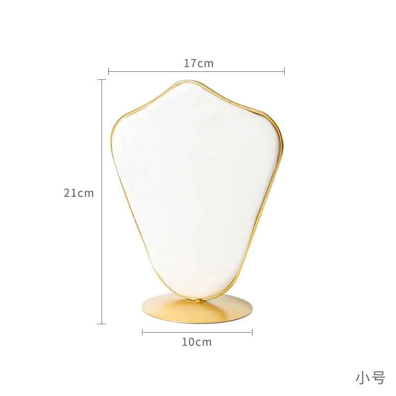 Présentoir à Bijoux Design Velours & Métal Doré – Forme Goutte Élégante