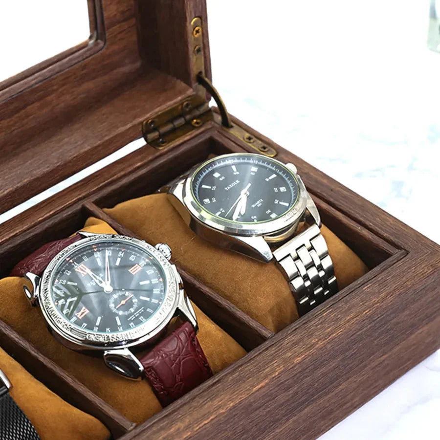 Boîte à Montres Bois Premium 6 Places