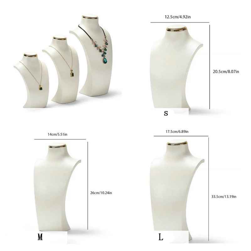 Présentoir collier luxe cuir