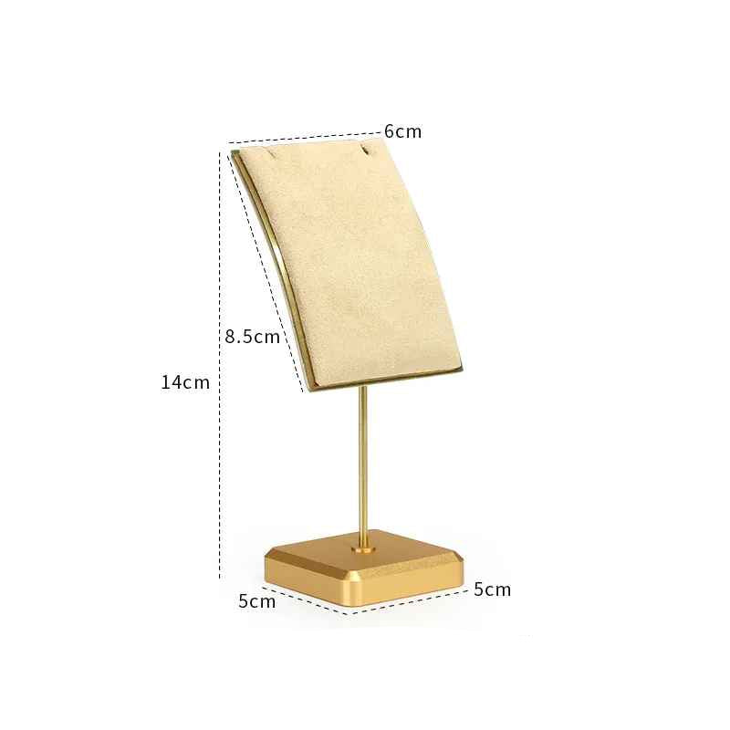 Presentoir de comptoir collier femme  metal velours