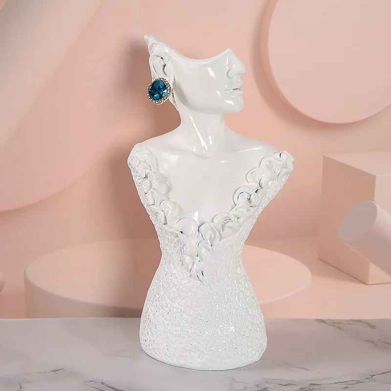 Présentoir collier buste femme réaliste