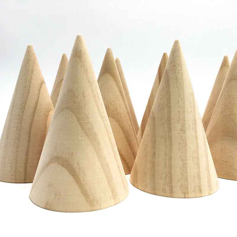 Presentoir cone bois pour bracelet montre