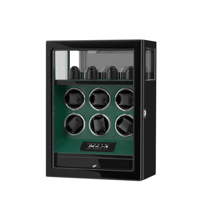 Remontoir 6 Montres Vert Souverain Empreinte Digitale