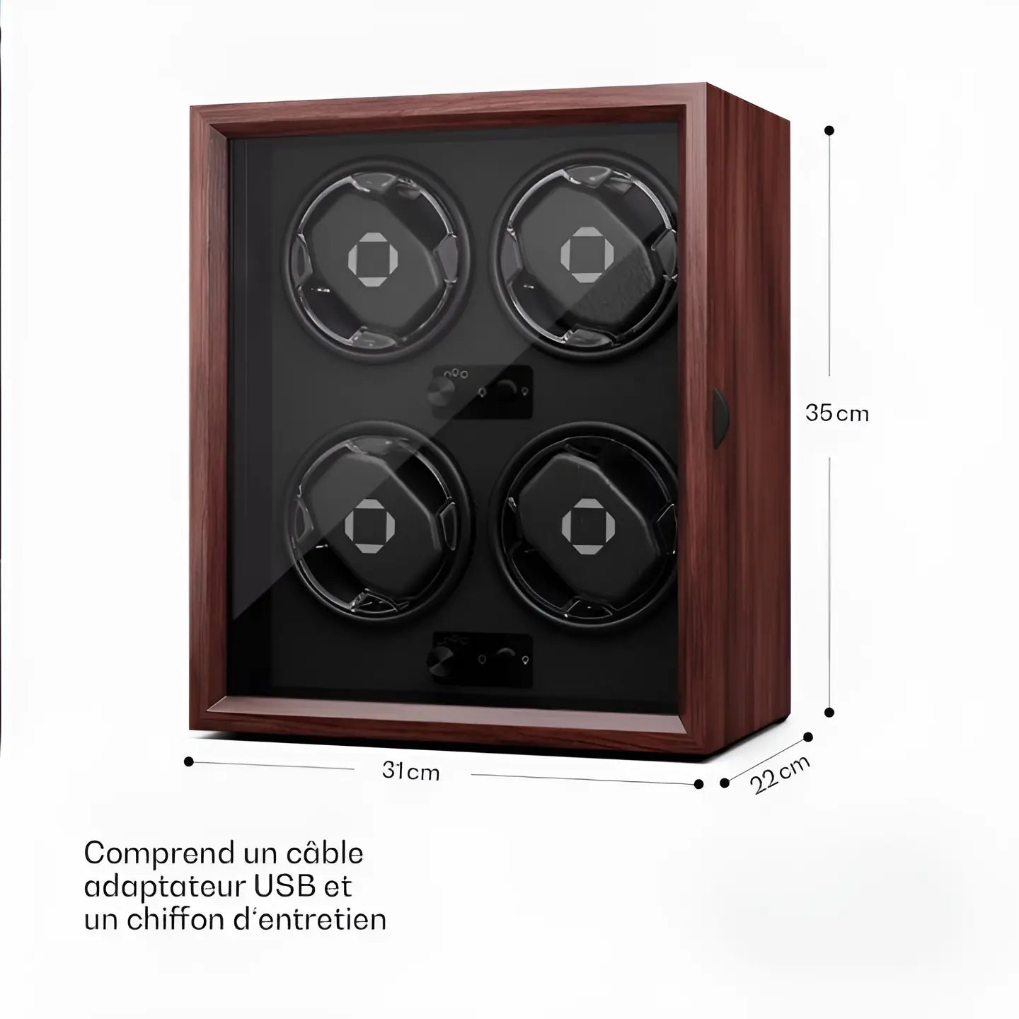 Coffre Fort Montre Bois Noctura Luxe Silencieux