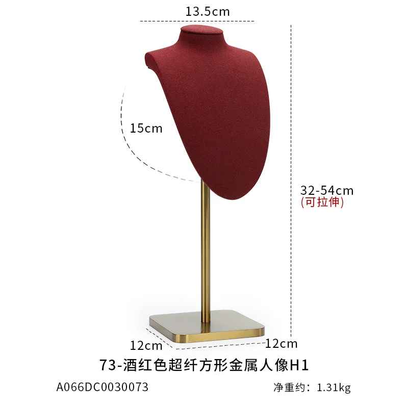 presentoir collier vitrine sur pied