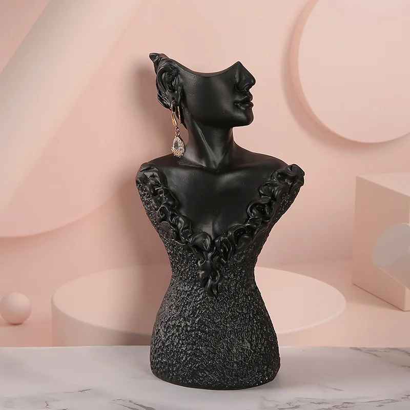 Présentoir collier buste femme réaliste