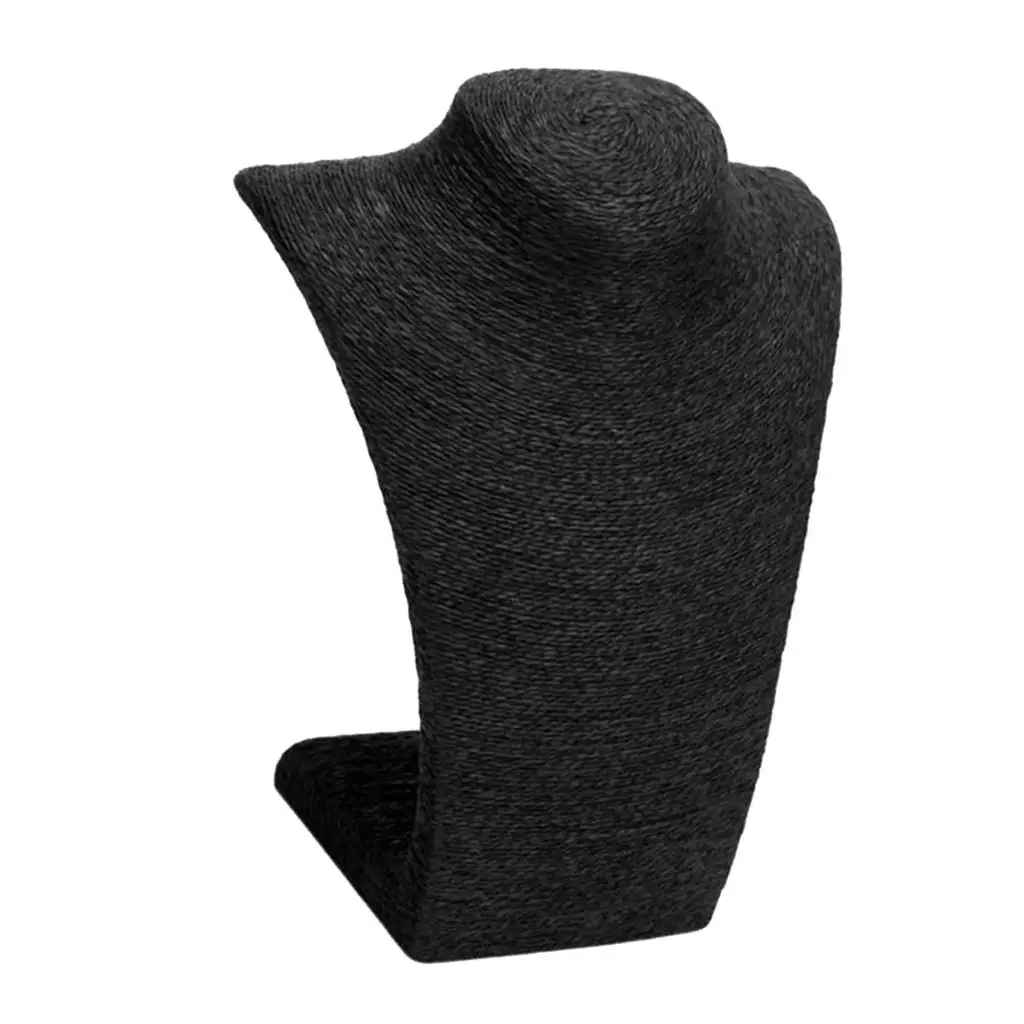 Buste collier en tissu lin