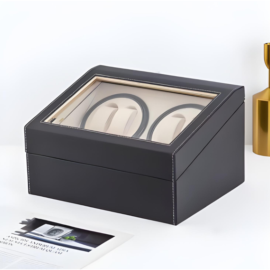 Coffre Fort Montre Cuir Multi Remontoirs LED Deluxe