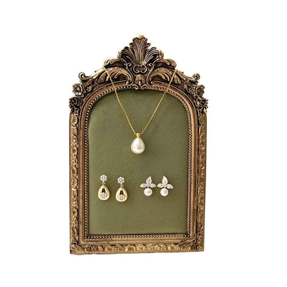 Presentoir Collier Lin Toile de Jute
