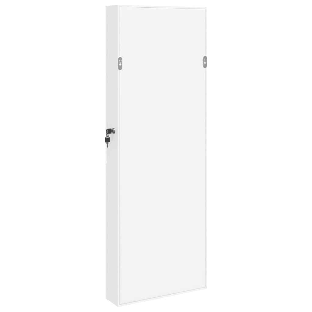 Boîte Bijoux Bois Murale Blanche Sécurisée Premium