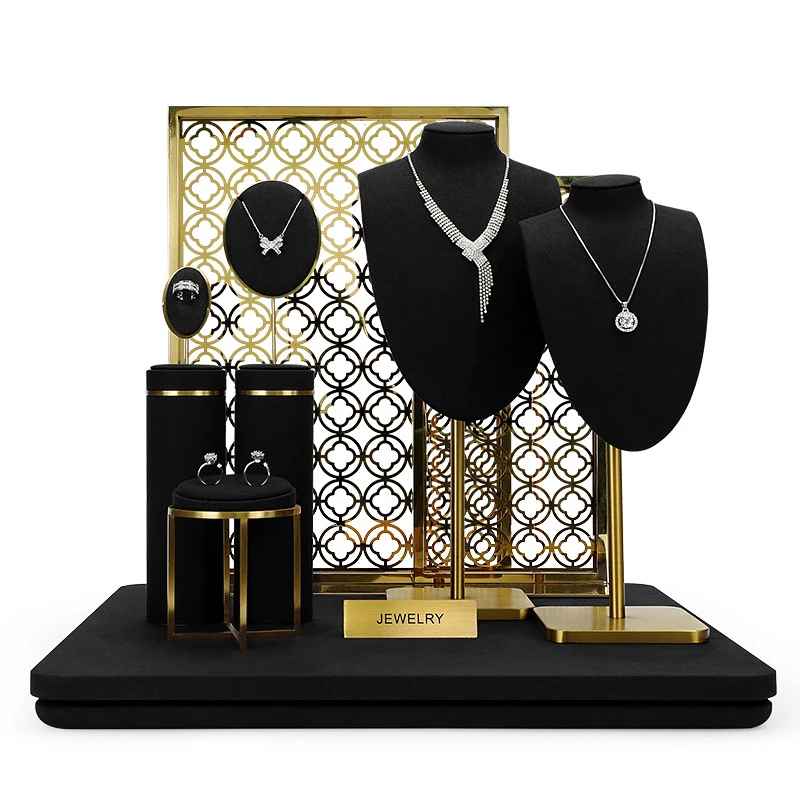 presentoir collier vitrine sur pied