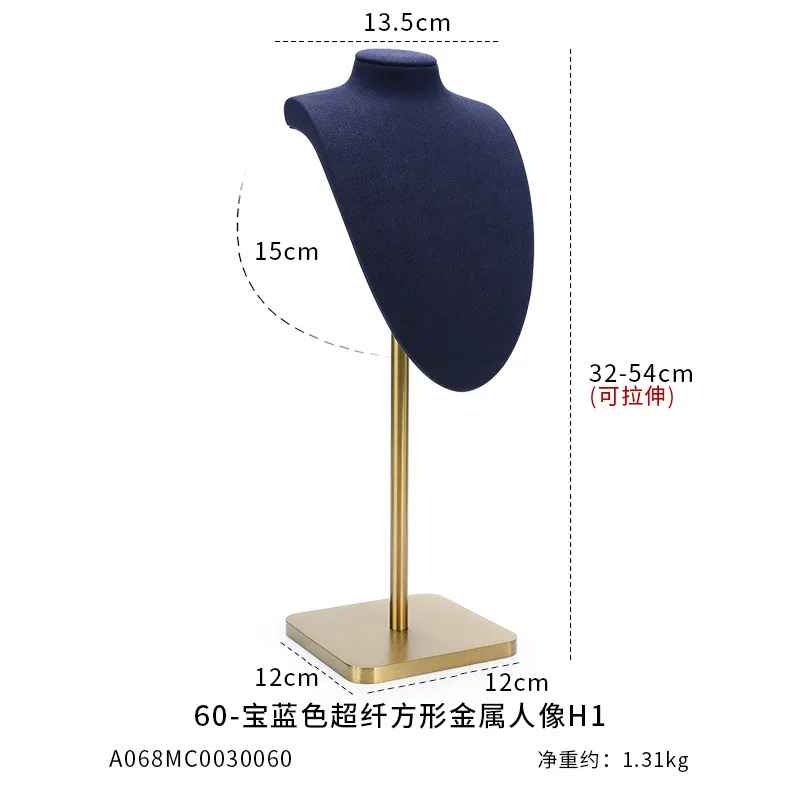 presentoir collier vitrine sur pied