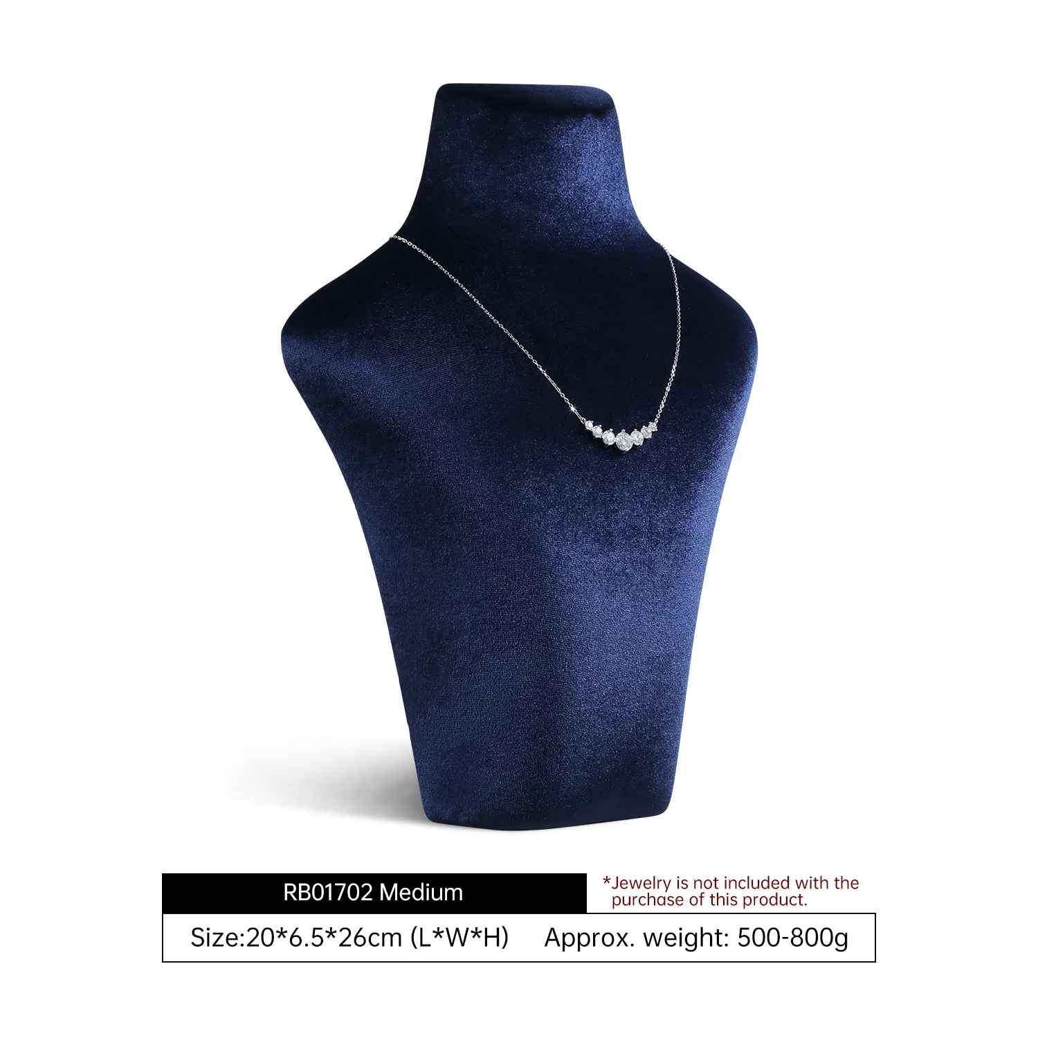 Présentoir collier velours