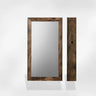 Boîte Bijoux Murale Bois Velours Miroir Effet Naturel
