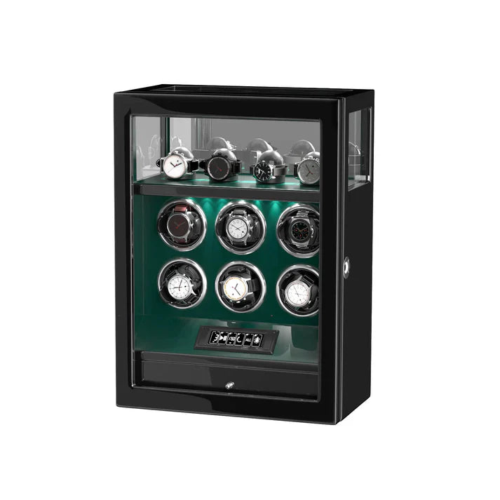 Remontoir 6 Montres Vert Souverain Empreinte Digitale