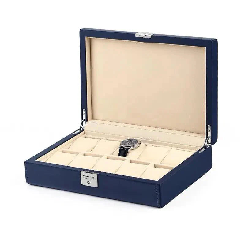 Boîte Montres Cuir Velours Monarque 10 Places