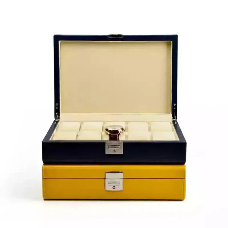 Boîte Montres Cuir Velours Monarque 10 Places