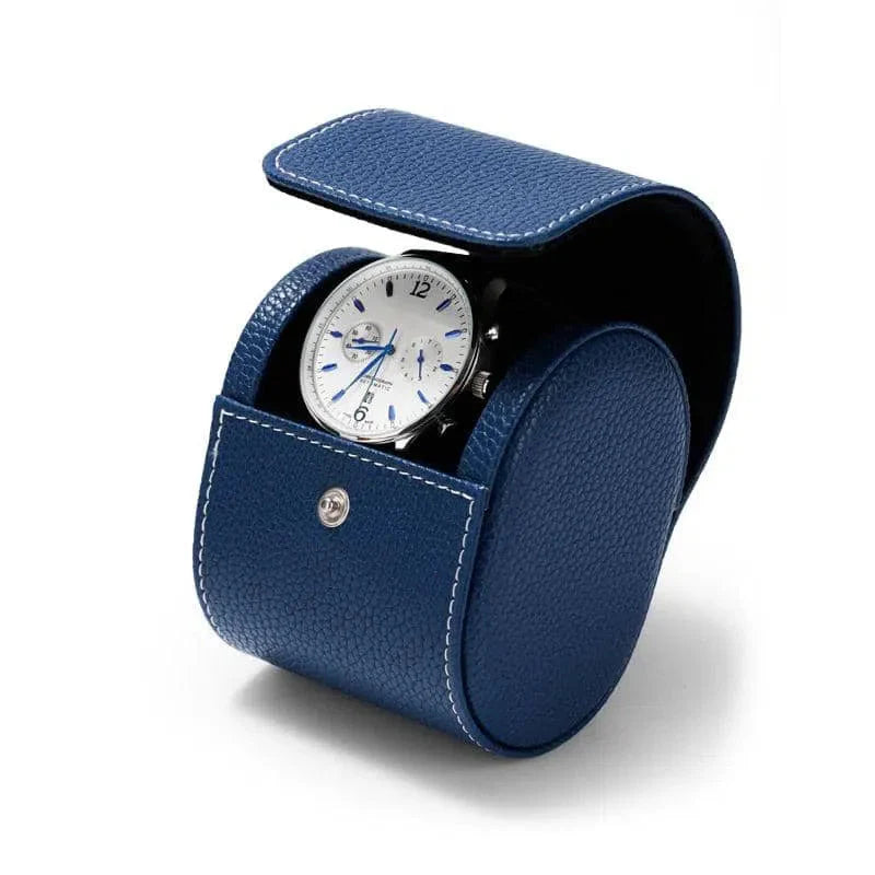Étui Montre Velours Bleu Klein Poche 10 cm