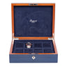 Boîte Montres Bois Bleu Navy 8 Places Velours