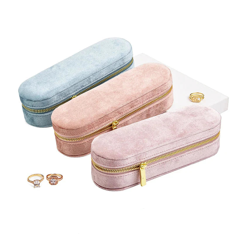 Boîte à Bagues Velours Compartiments Femme