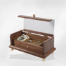 Boîte Bijoux Bois Verre Coffret Colliers Bagues
