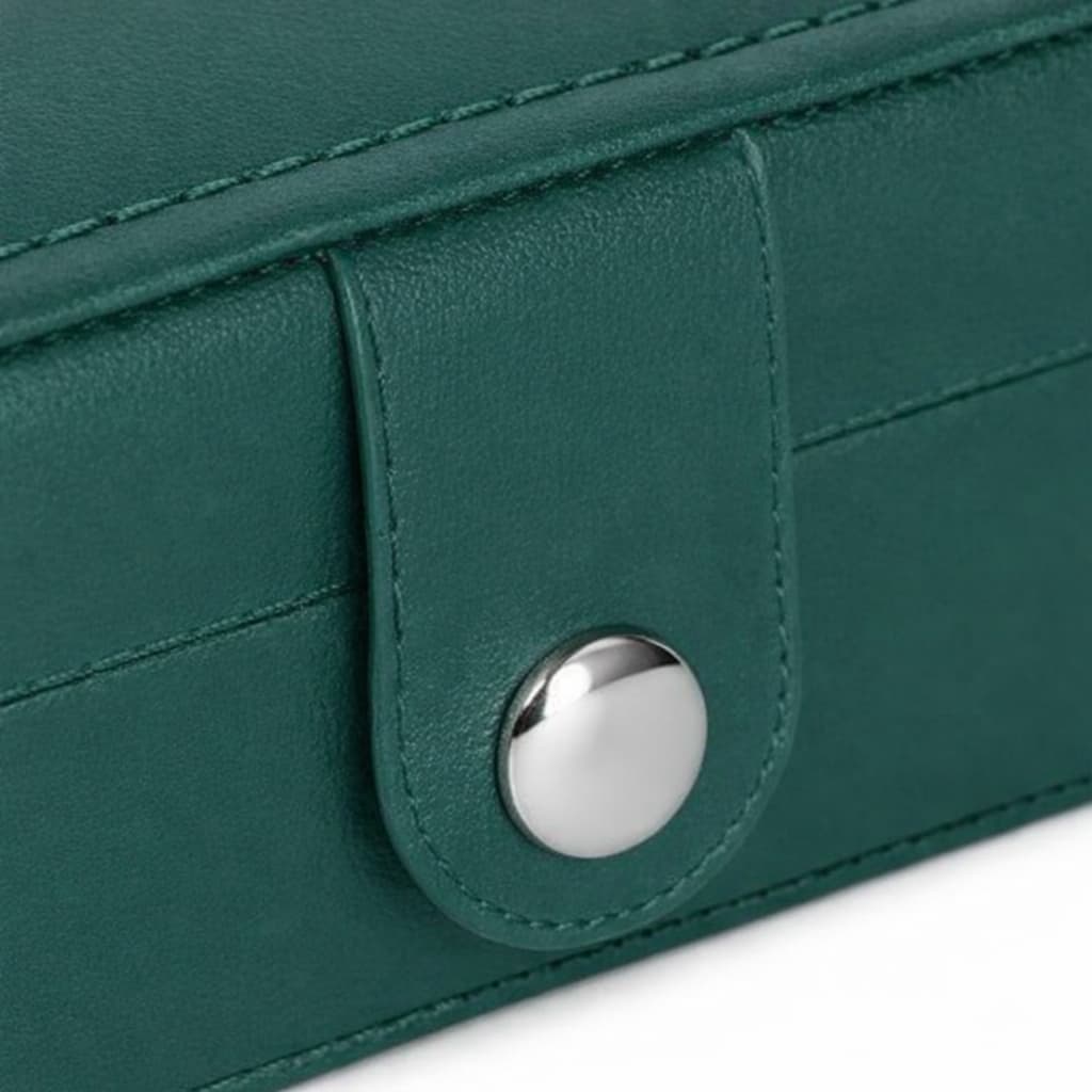 Boîte à Bijoux Cuir PU Miroir Double Étage