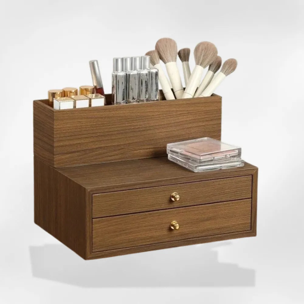 Boîte Bijoux Bois MDF Tiroirs Maquillage Coiffeuse