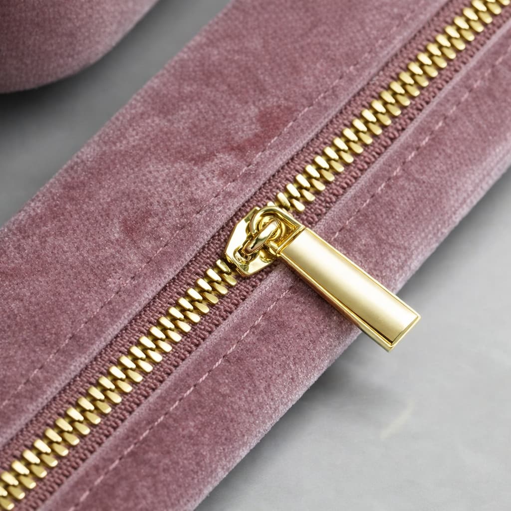 Boîte à Bijoux Velours Carrée Zip Montres