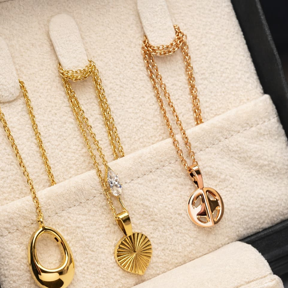 Boîte à Bijoux Cuir PU Miroir Double Étage