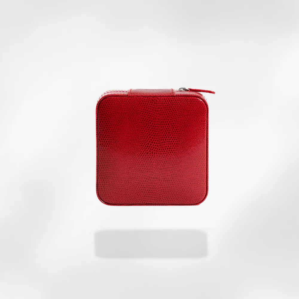 Boîte à Bijoux Cuir Miroir Voyage Anti-Nœuds