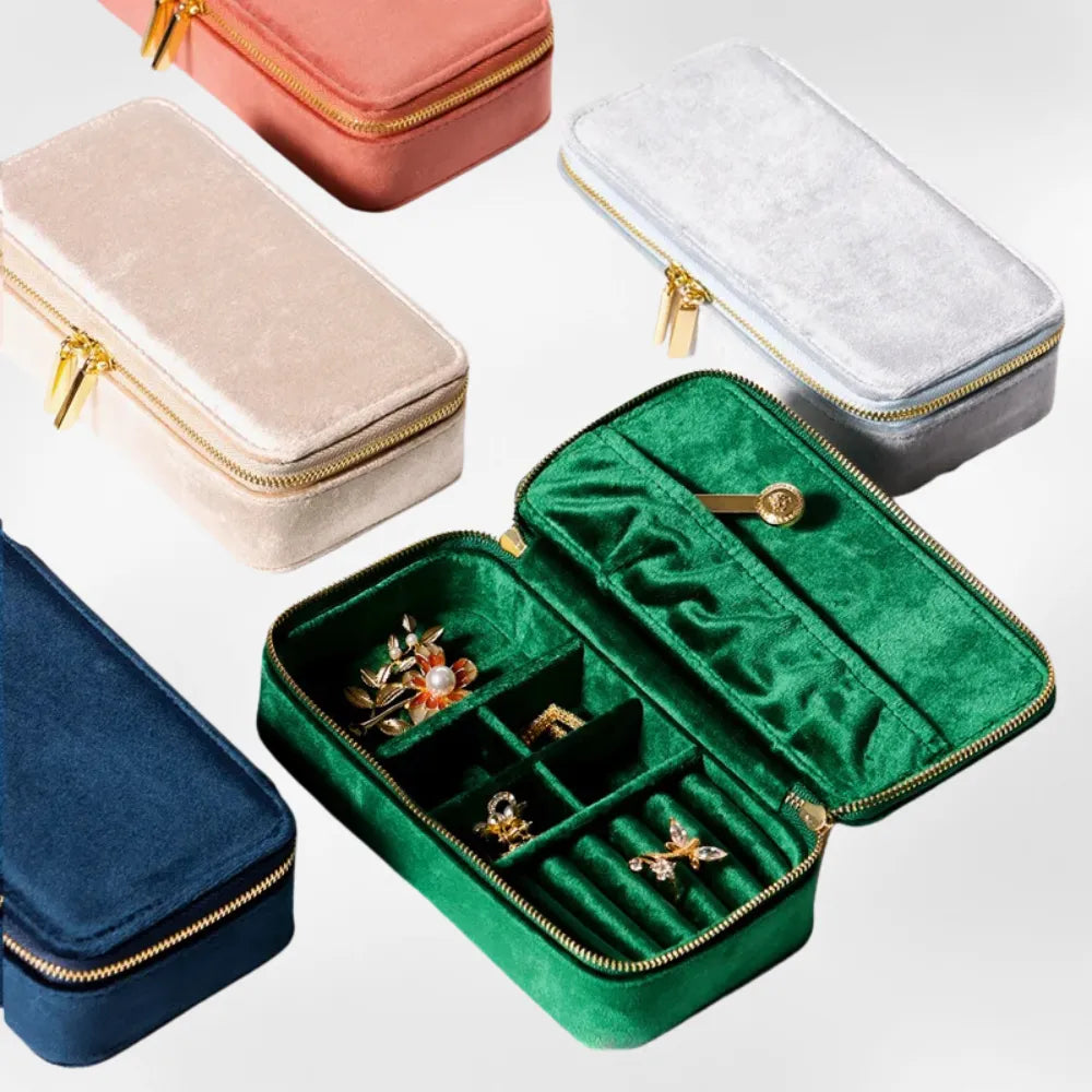 Boîte Bijoux Atalia Velours Compacte Rangement