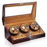 Boîte Montre Carré Bois Laqué Premium Écrin