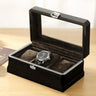 Boîte Montres Bois Noir 3 Places